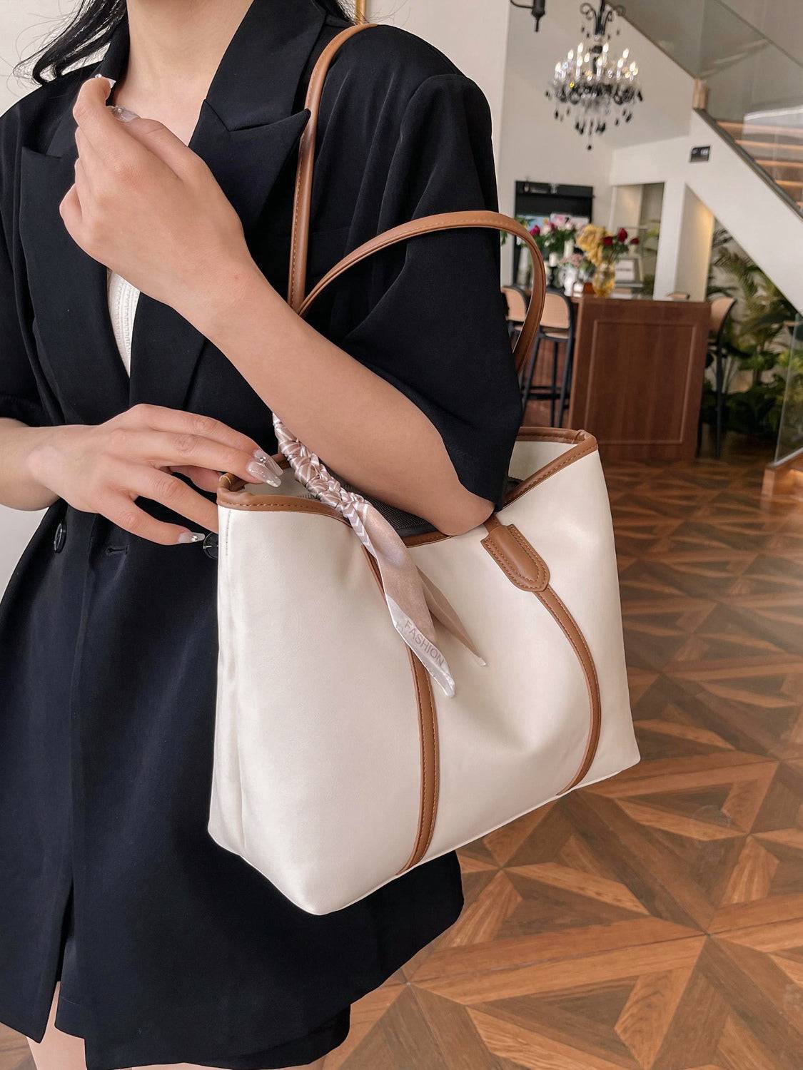PU Leather Tote Bag - Carri's Cache