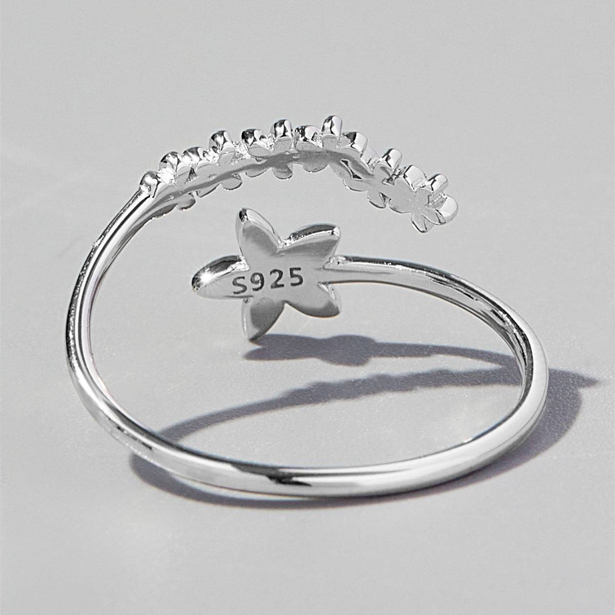 925 Sterling Silver Flower Ring - Carri's Cache