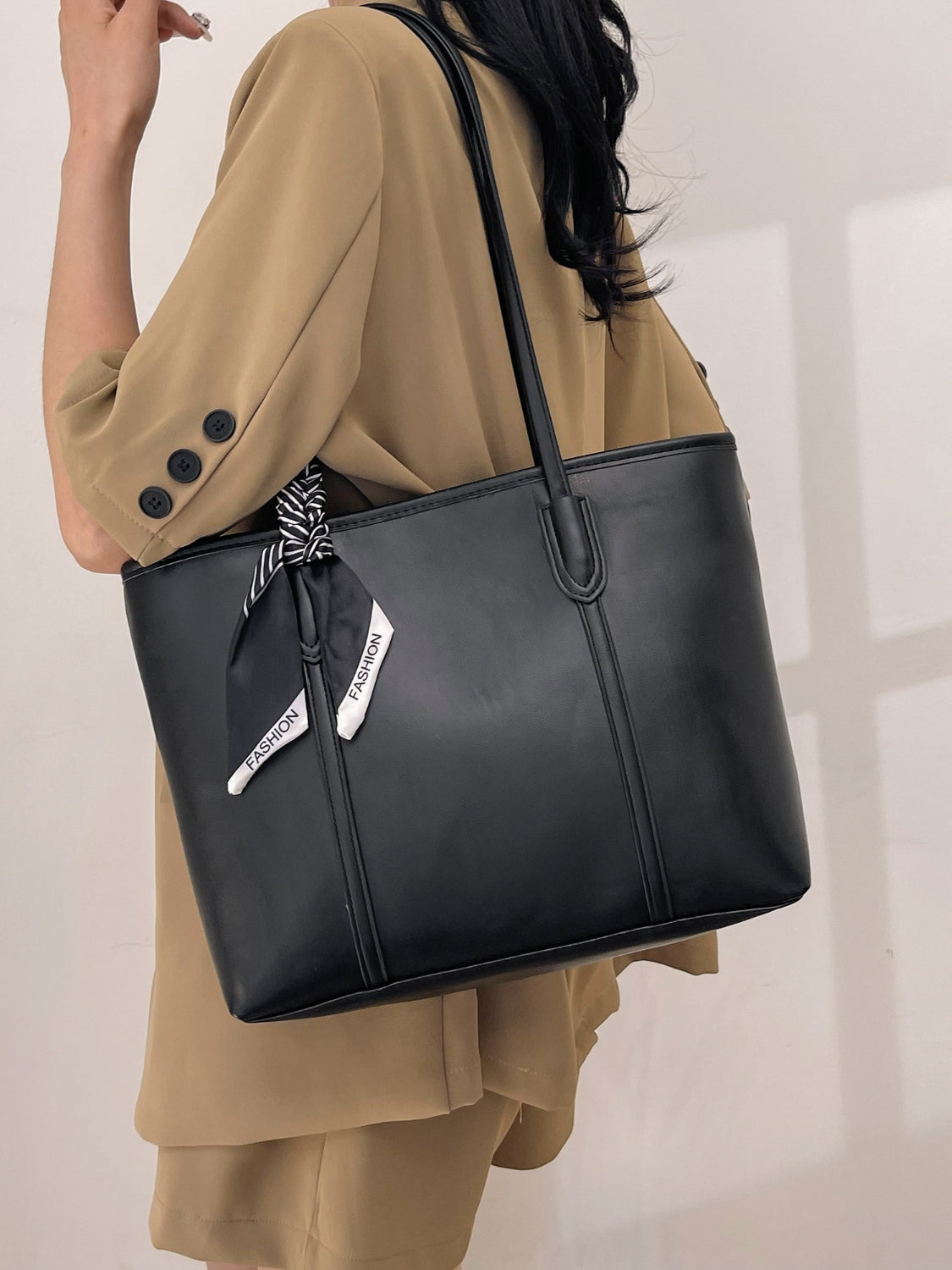 PU Leather Tote Bag - Carri's Cache