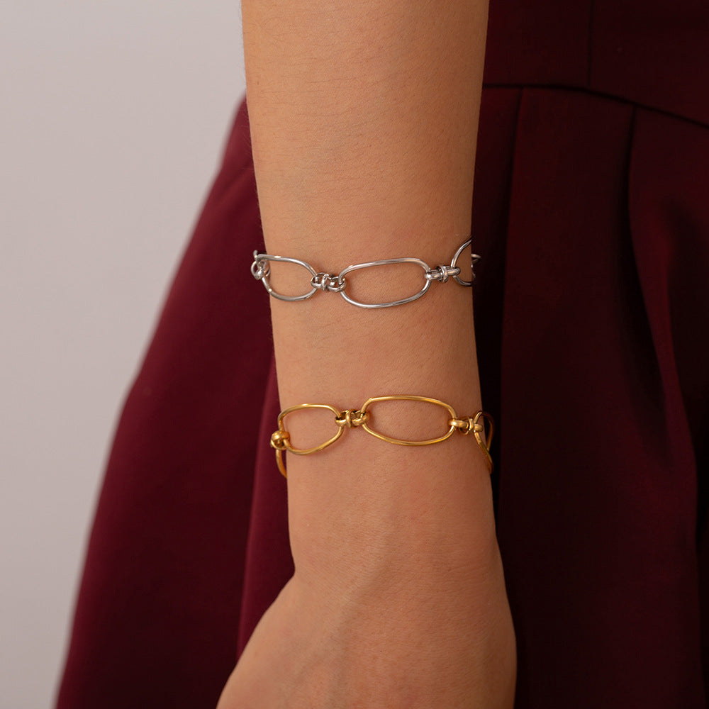 Titanium Steel Chain Bracelet - Carri's Cache