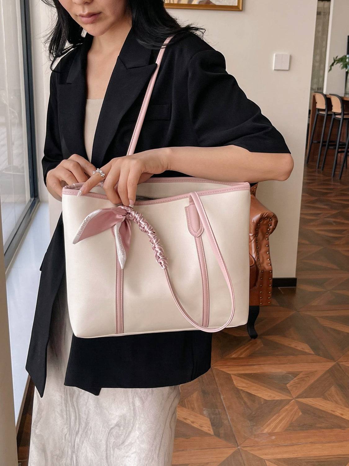PU Leather Tote Bag - Carri's Cache