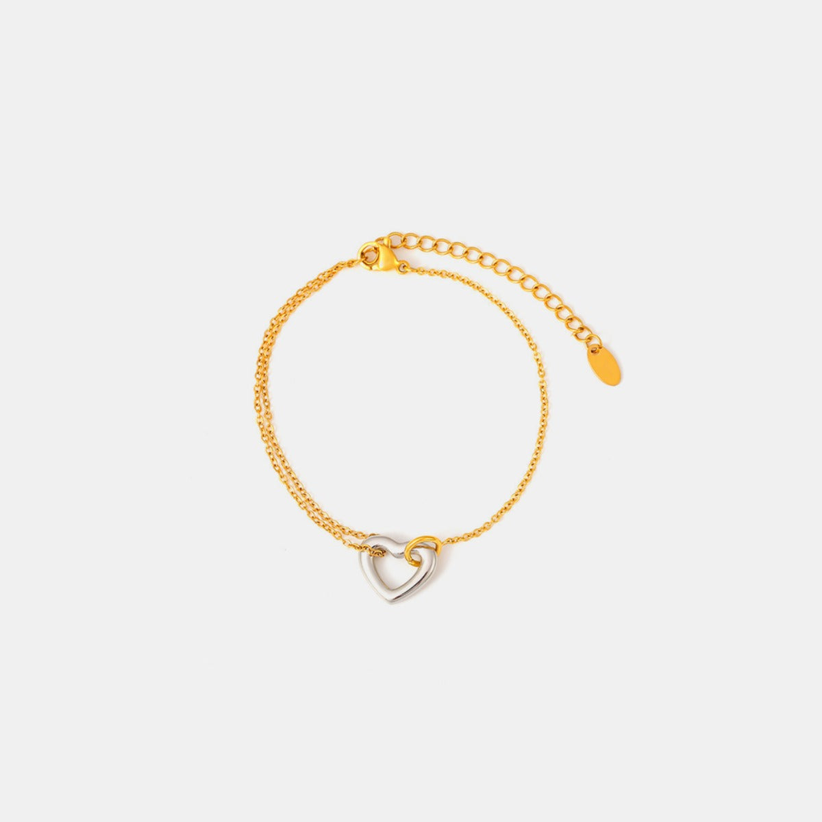 18K Gold-Plated Heart Bracelet - Carri's Cache