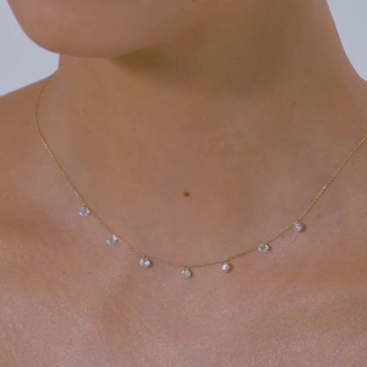 Stainless Steel Rhinestone Pendant Necklace - Carri's Cache