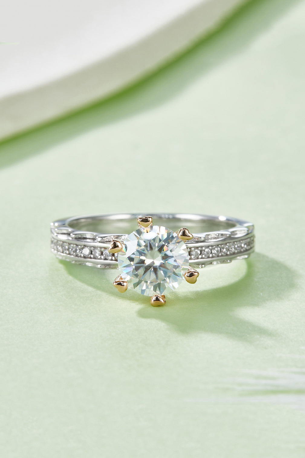 1 Carat Moissanite 925 Sterling Silver Ring - Carri's Cache
