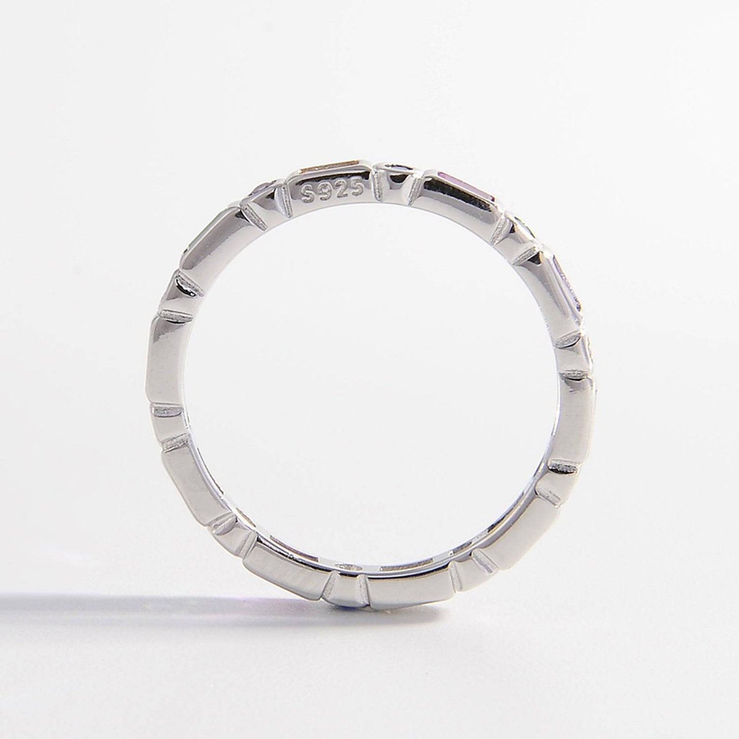 925 Sterling Silver Inlaid Zircon Ring - Carri's Cache