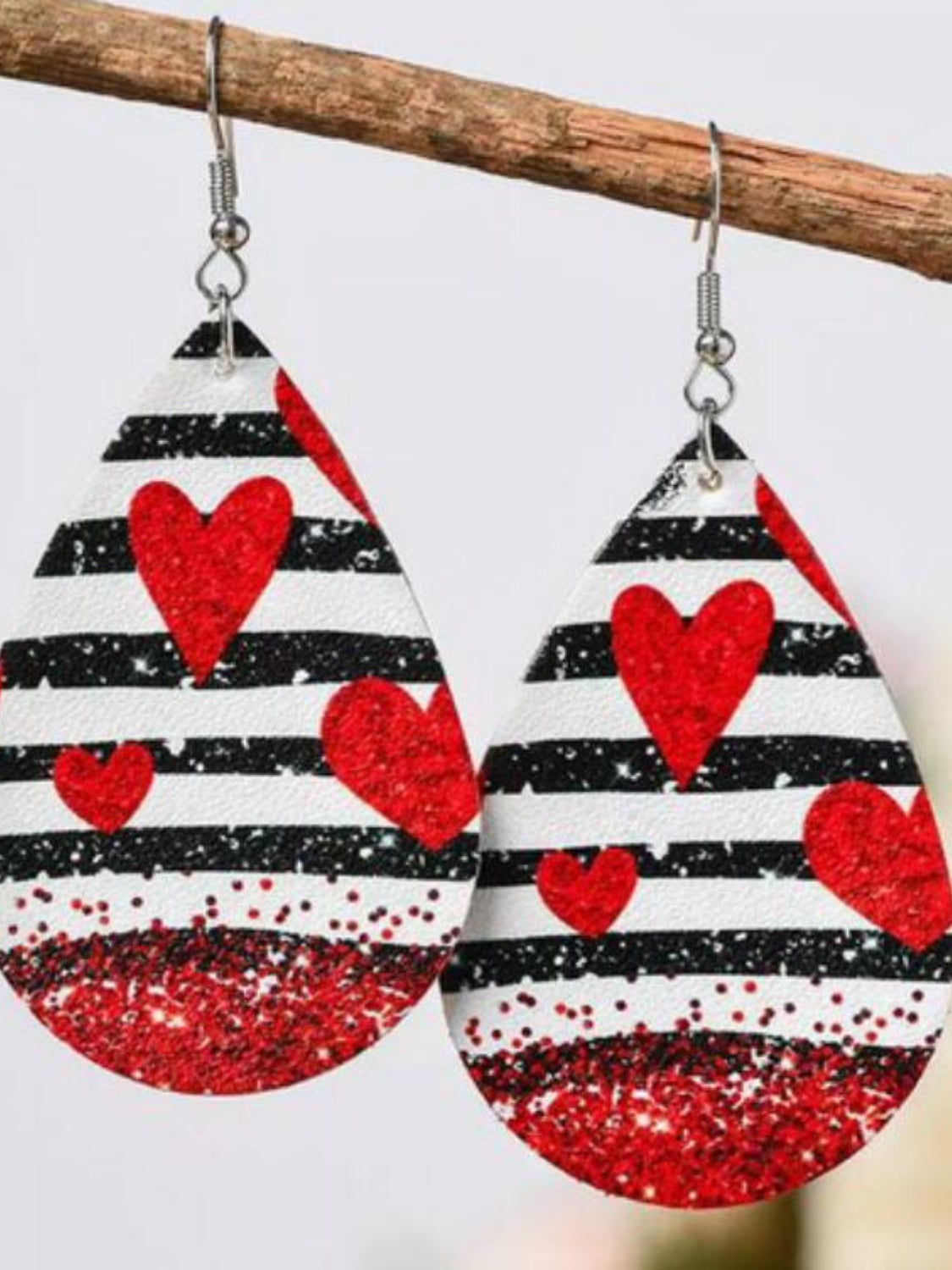 Printed PU Leather Dangle Earrings - Carri's Cache