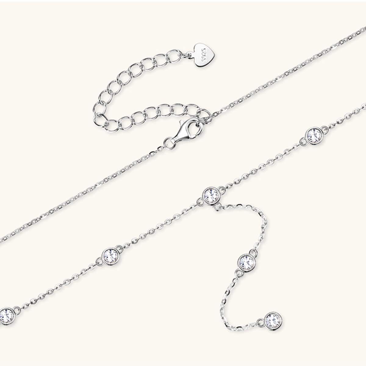 Moissanite 925 Sterling Silver Necklace - Carri's Cache