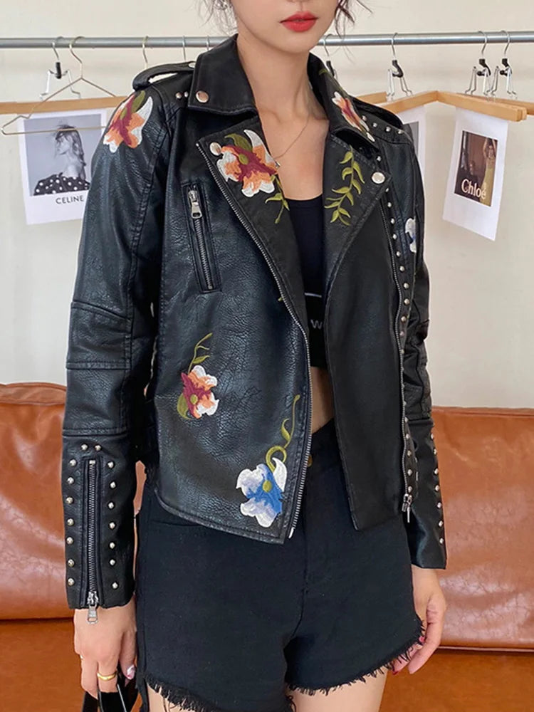 Vintage Floral Embroidery Jacket