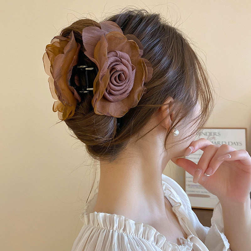 Flower Acrylic Hair Claw Clip - Carri's Cache