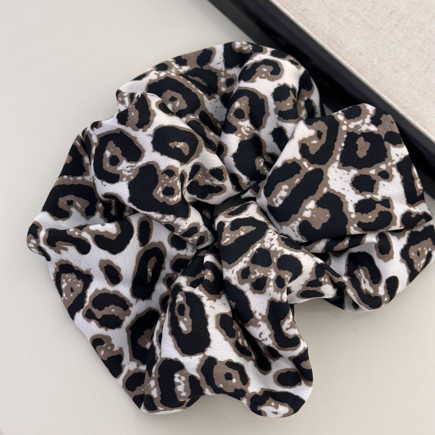 Leopard Elastic Hair Scrunchy - Carri's Cache