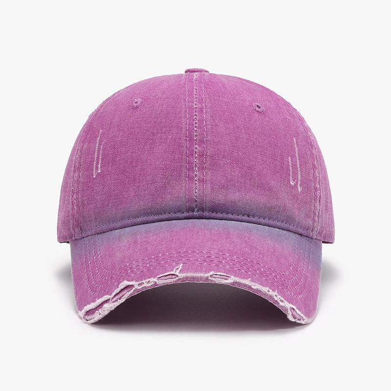 Distressed Washed Adjustable Baseball Cap - Carri's Cache