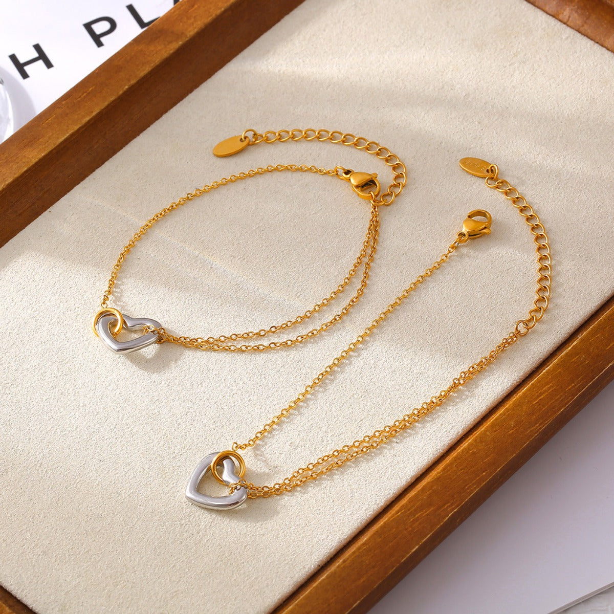 18K Gold-Plated Heart Bracelet - Carri's Cache