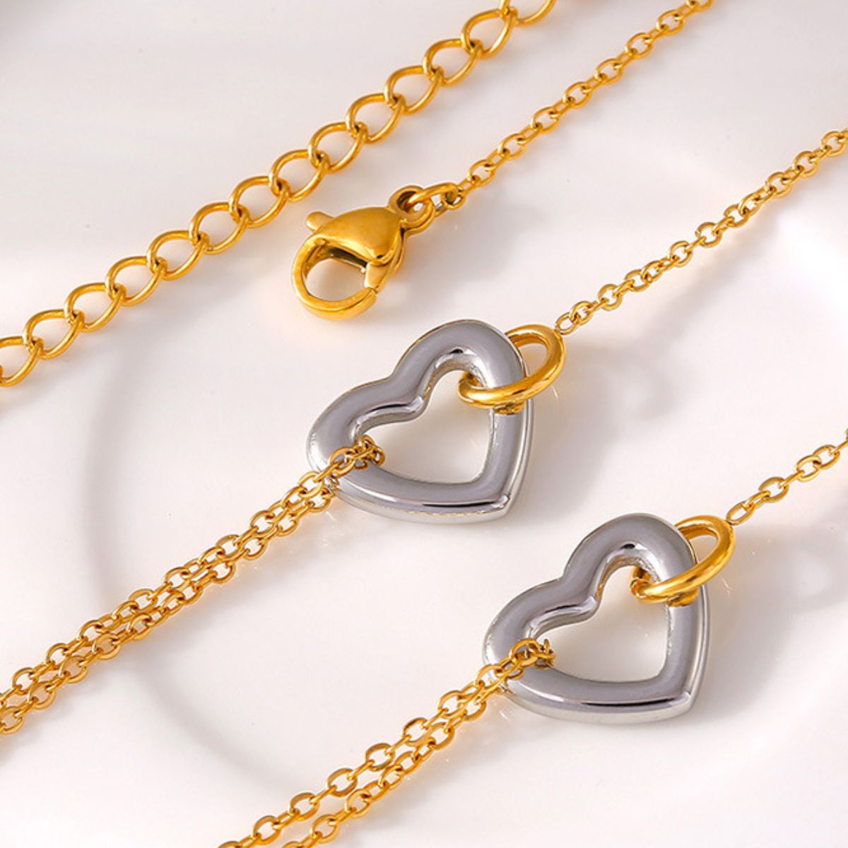 18K Gold-Plated Heart Bracelet - Carri's Cache