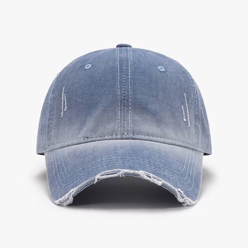 Distressed Washed Adjustable Baseball Cap - Carri's Cache