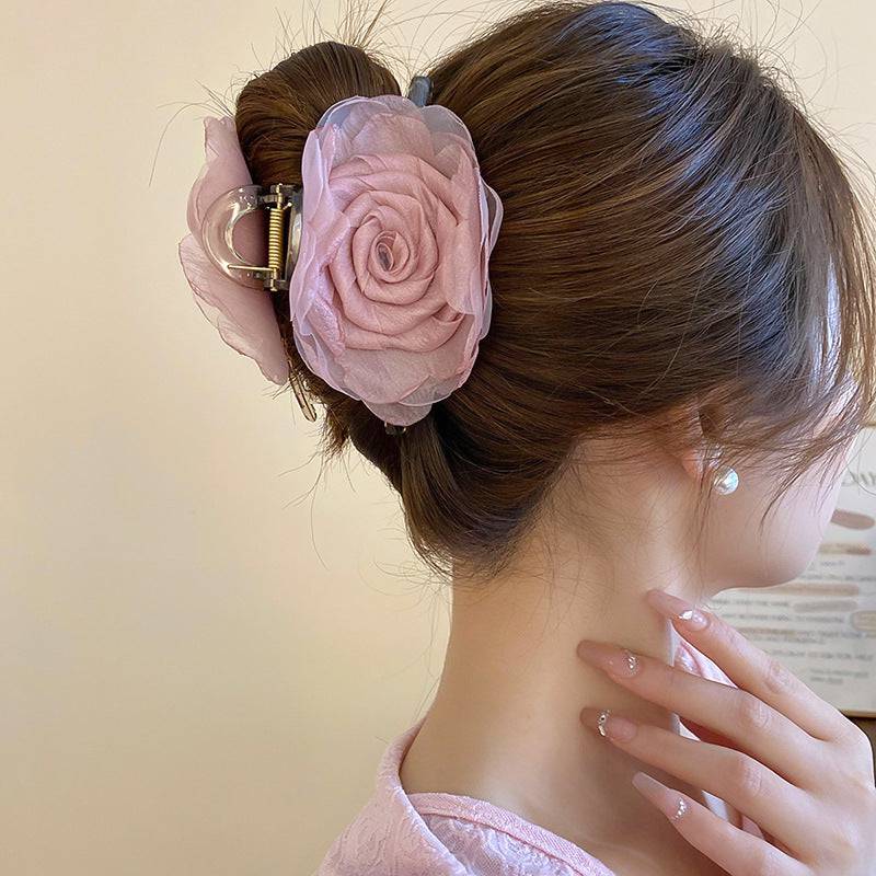 Flower Acrylic Hair Claw Clip - Carri's Cache
