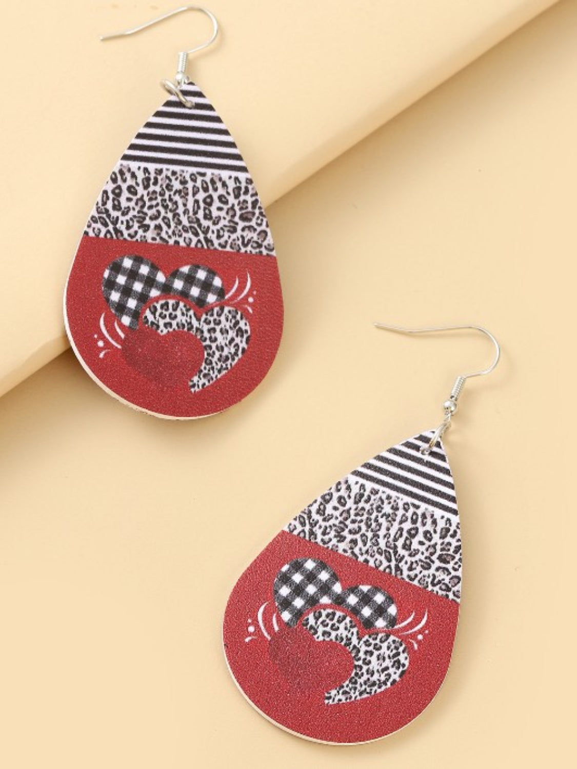 Printed PU Leather Dangle Earrings - Carri's Cache