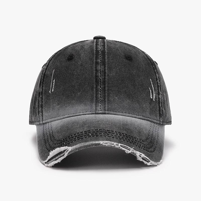 Distressed Washed Adjustable Baseball Cap - Carri's Cache