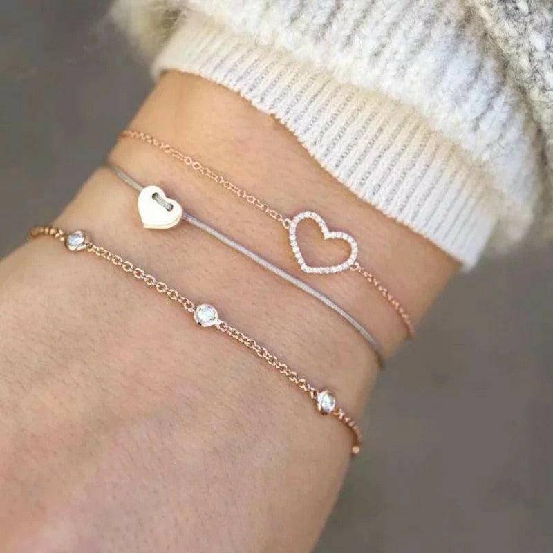 4pcs/Set Bohemian Stone beads bracelets - Carri's Cache