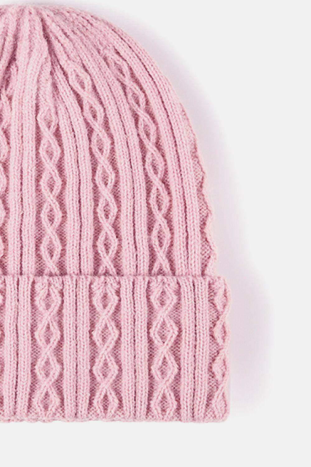 Mixed Knit Cuff Beanie - Carri's Cache