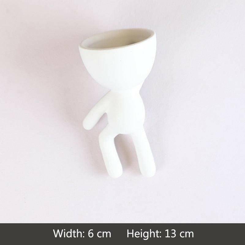 Humanoid Ceramic Succulent Planter - Carri's Cache