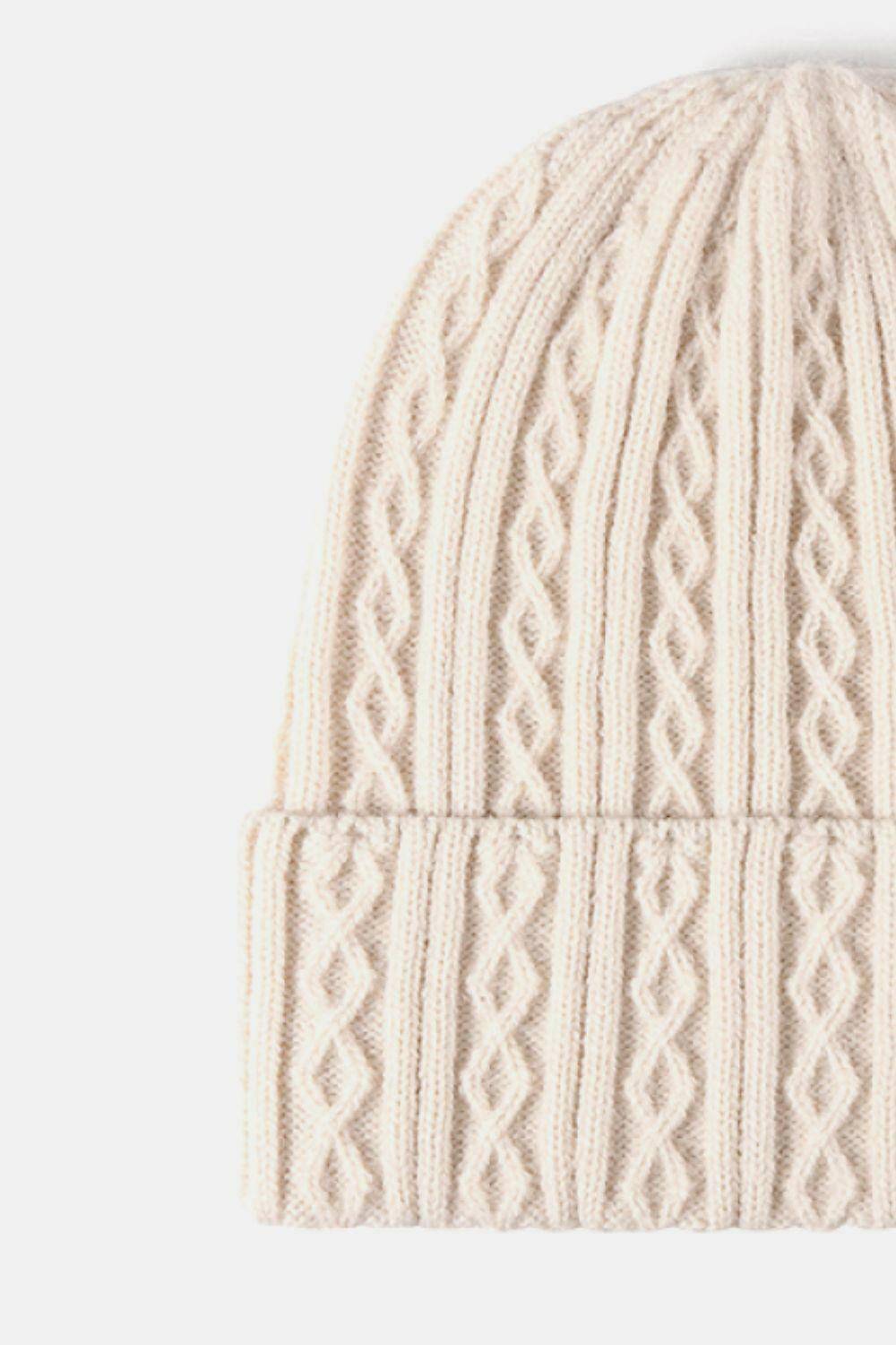 Mixed Knit Cuff Beanie - Carri's Cache