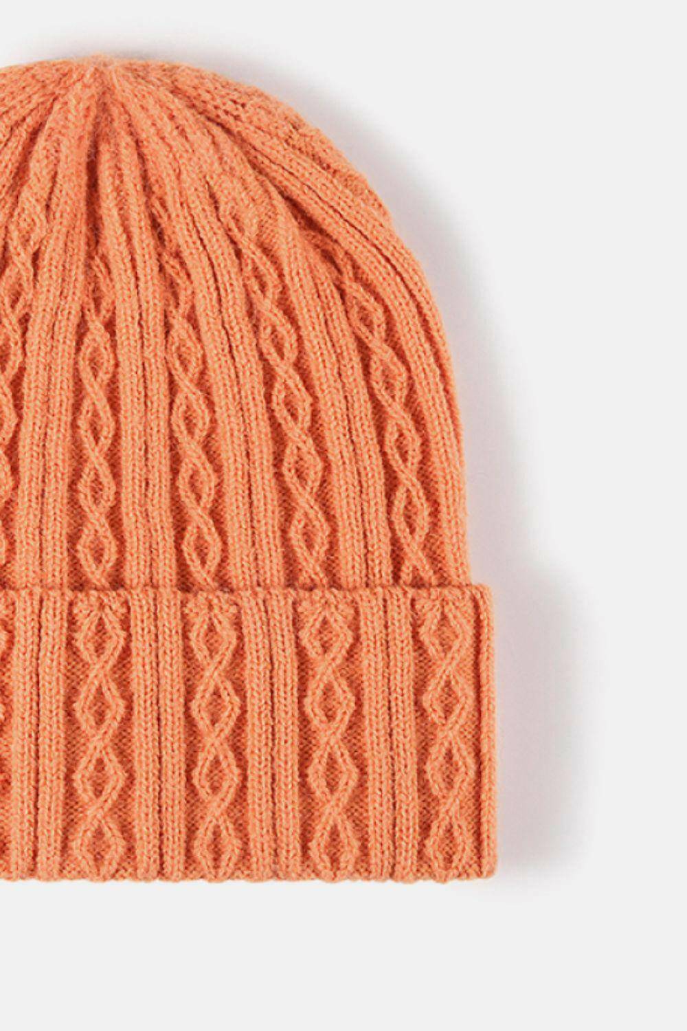 Mixed Knit Cuff Beanie - Carri's Cache