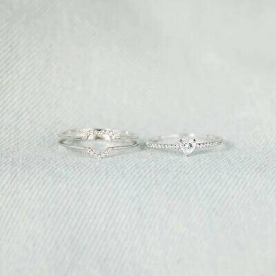 Heart Shape 925 Sterling Silver Ring - Carri's Cache