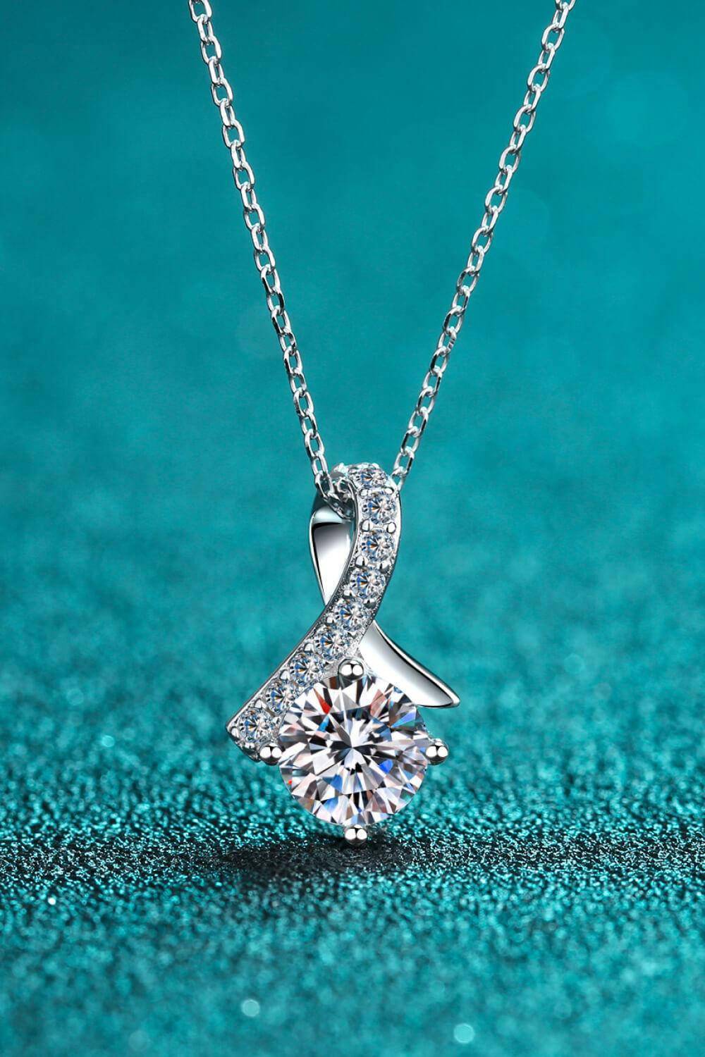 Unique and Chic Moissanite Pendant Necklace - Carri's Cache