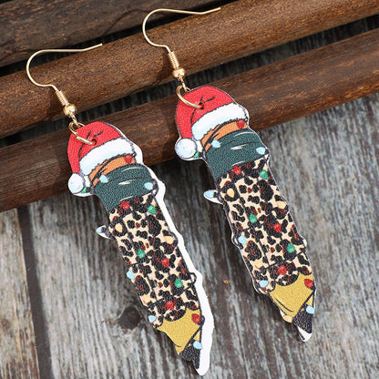 PU Leather Alloy Pencil Earrings - Carri's Cache