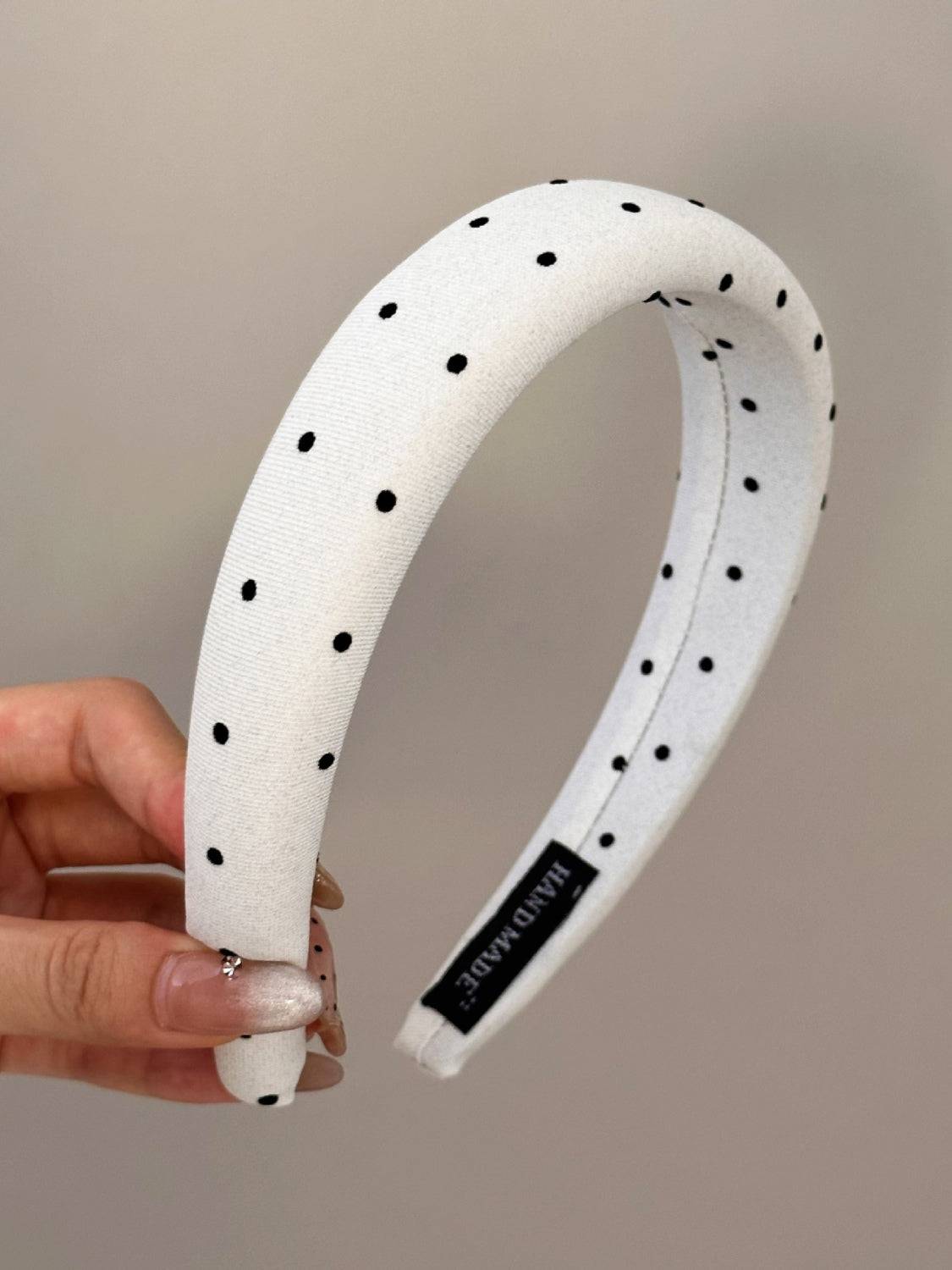 Polka Dot Polyester Wide Headband - Carri's Cache