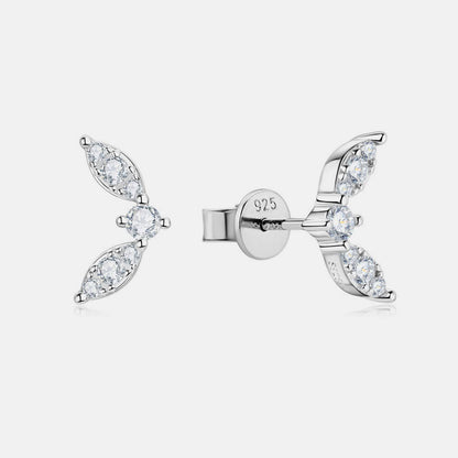 Moissanite 925 Sterling Silver Stud Earrings - Carri's Cache