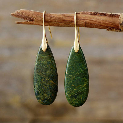 Natural Stone Waterdrop Shape Earrings - Carri's Cache