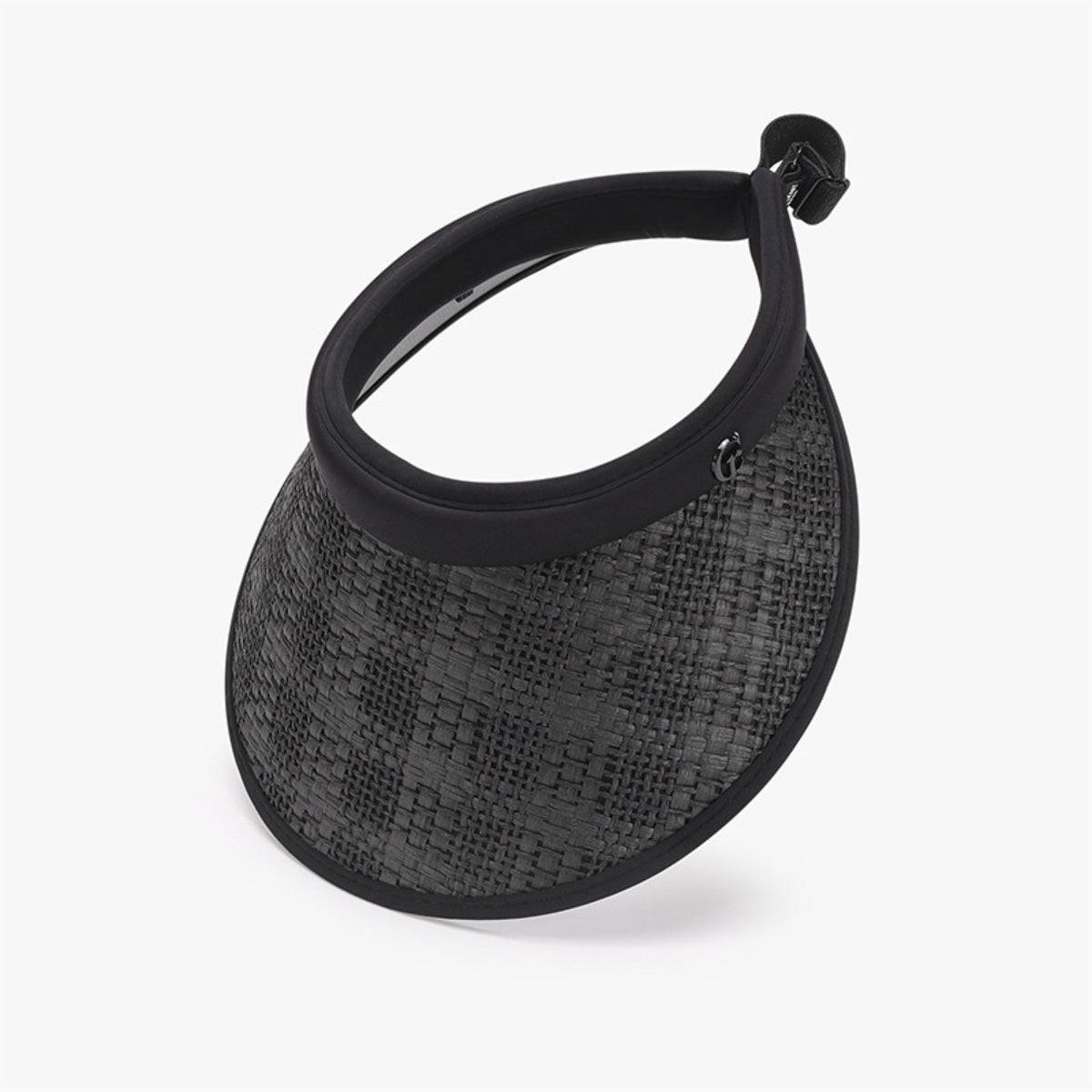 Solid Adjustable Weave Visor - Carri's Cache