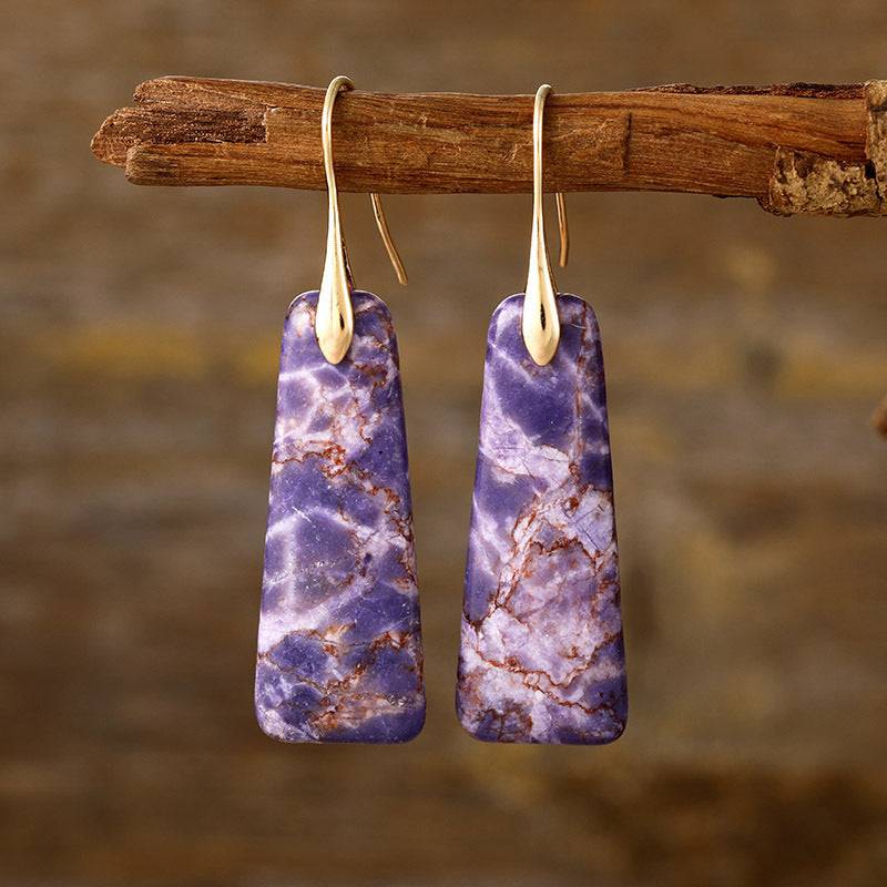 Copper Natural Stone Earrings