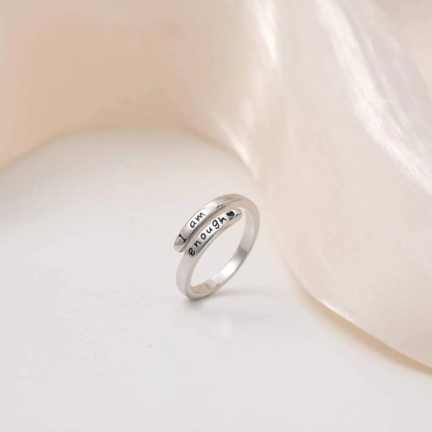 925 Sterling Silver Engraved Bypass Ring - Carri's Cache