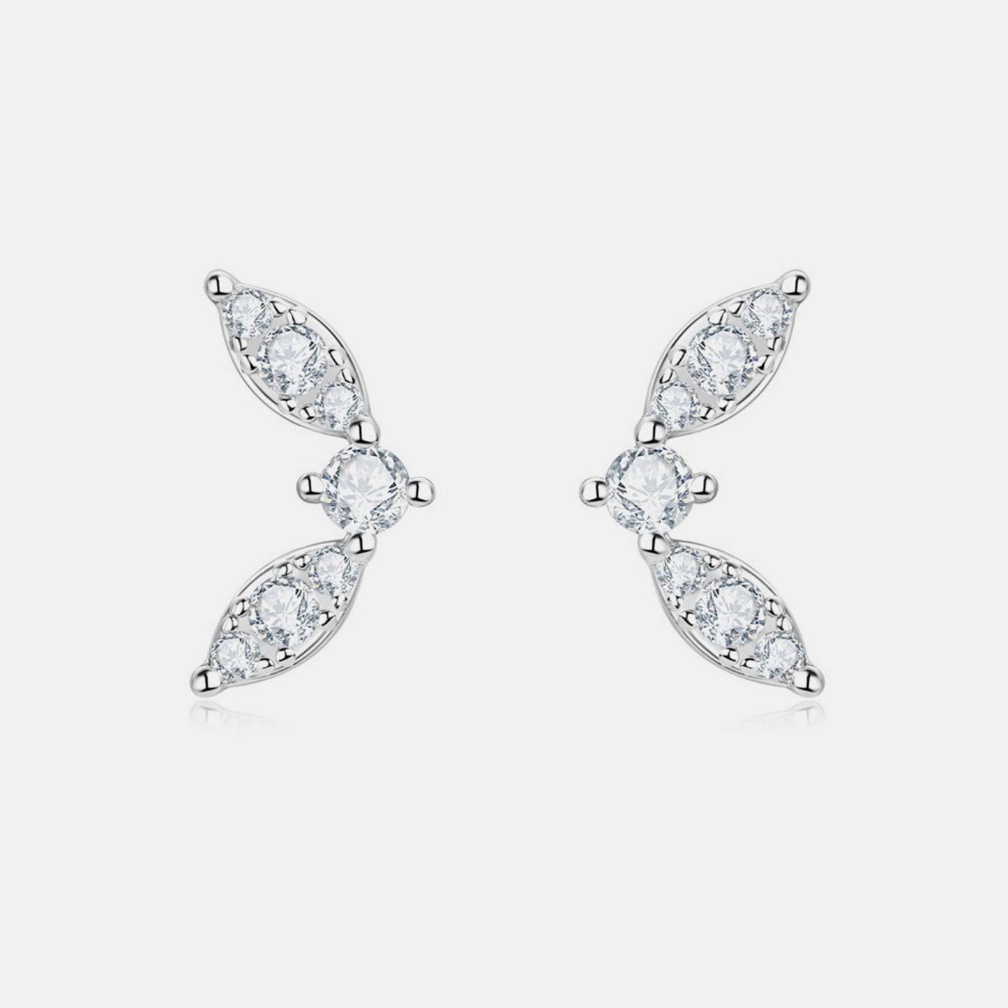 Moissanite 925 Sterling Silver Stud Earrings - Carri's Cache