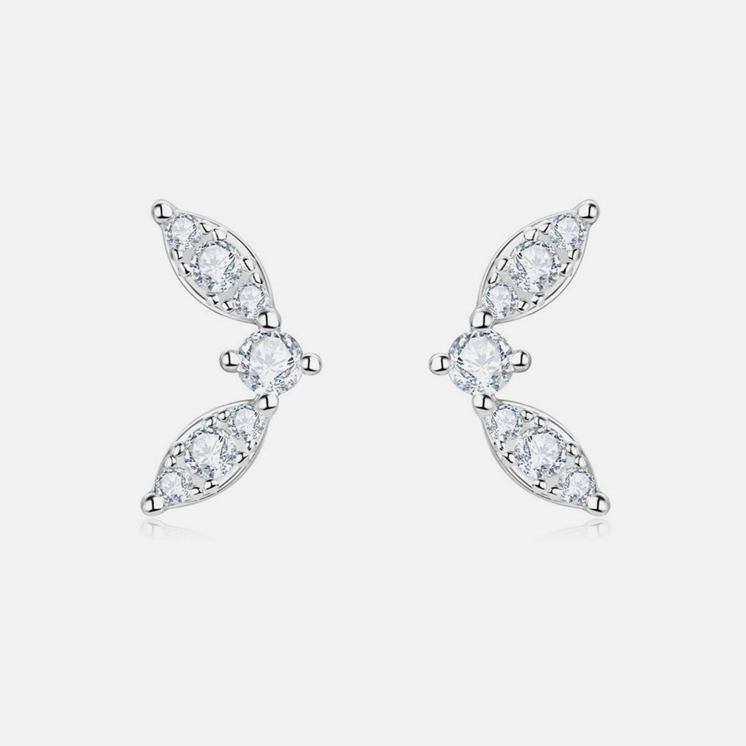 Moissanite 925 Sterling Silver Stud Earrings - Carri's Cache