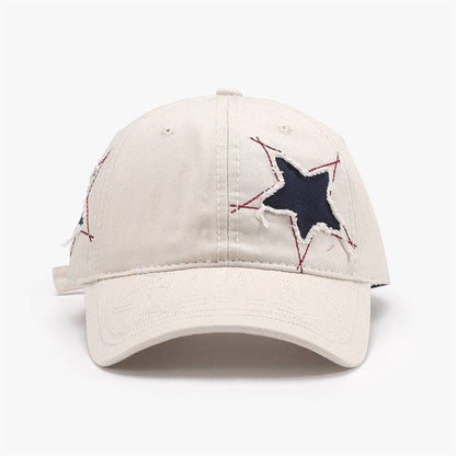 Adjustable Star Raw Hem Cap - Carri's Cache