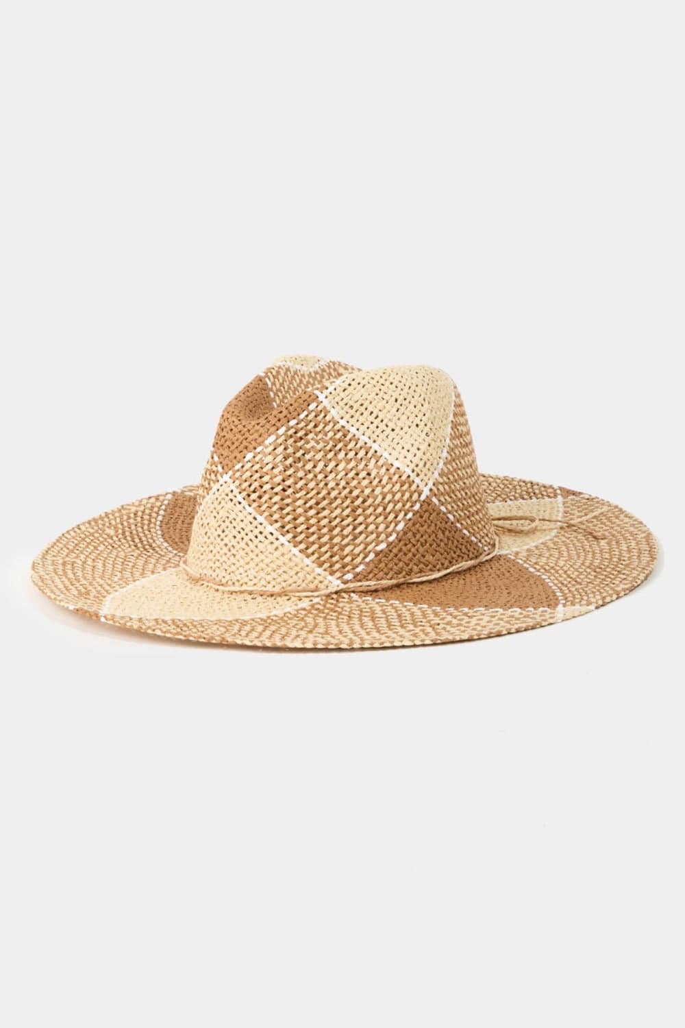 Fame Contrast Straw Braid Hat - Carri's Cache