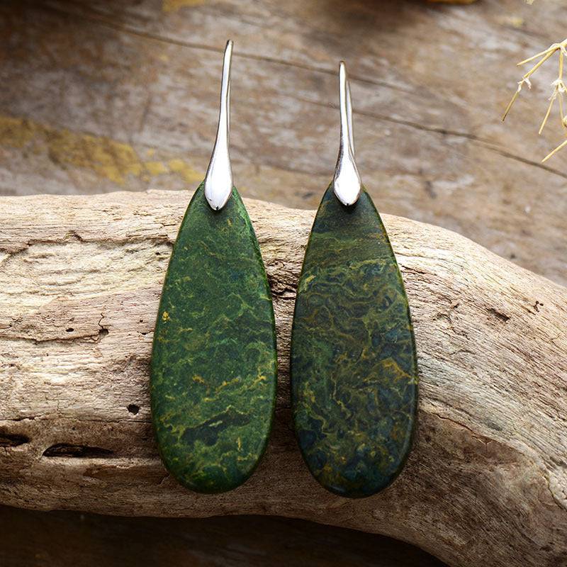 Natural Stone Waterdrop Shape Earrings - Carri's Cache