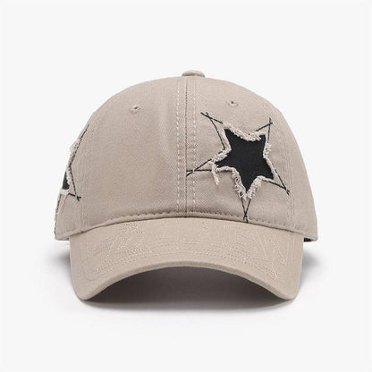 Adjustable Star Raw Hem Cap - Carri's Cache