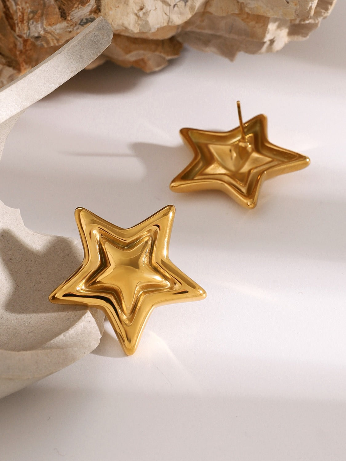 Stainless Steel Star Stud Earrings - Carri's Cache