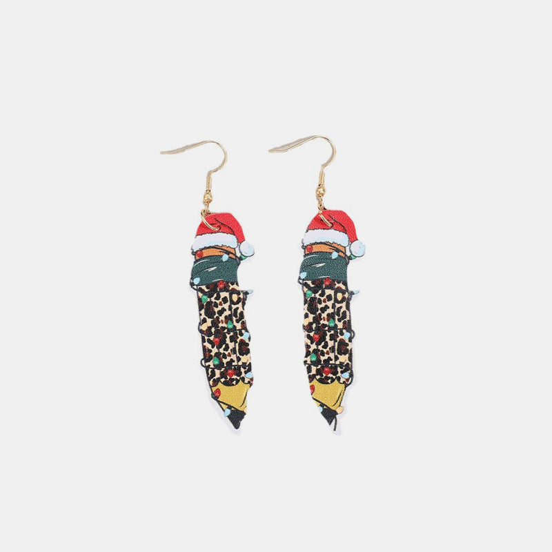 PU Leather Alloy Pencil Earrings - Carri's Cache