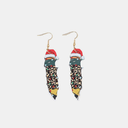 PU Leather Alloy Pencil Earrings - Carri's Cache