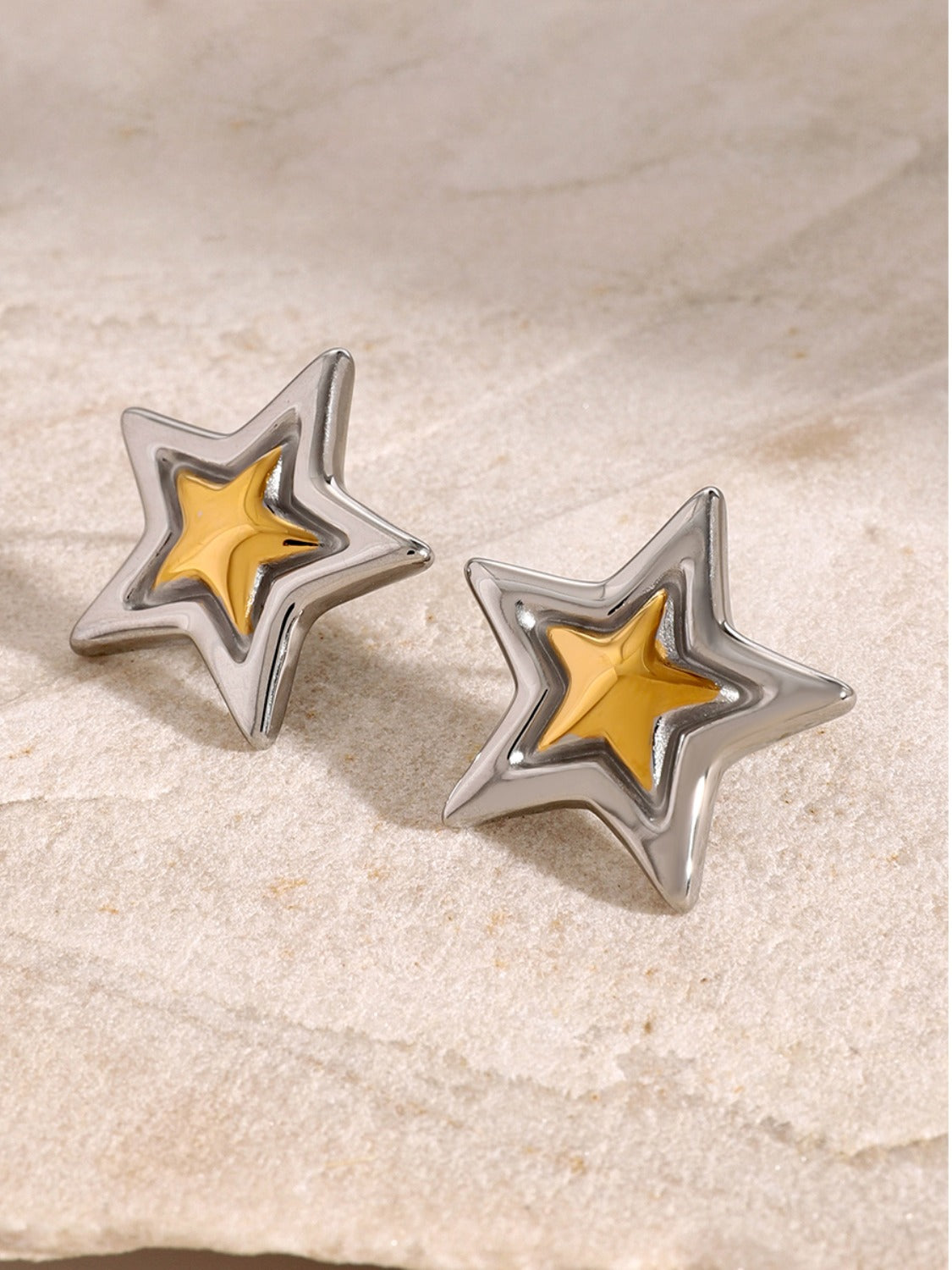 Stainless Steel Star Stud Earrings - Carri's Cache