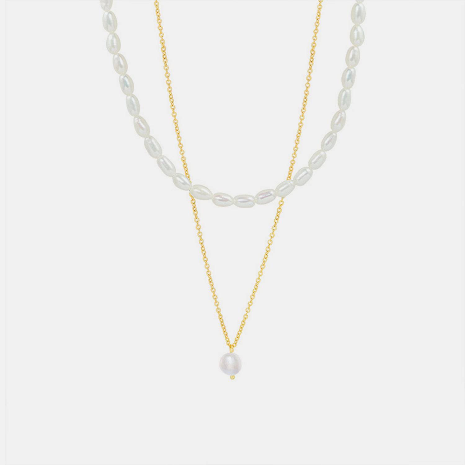 Double-Layered Freshwater Pearl Necklace - Carri's Cache