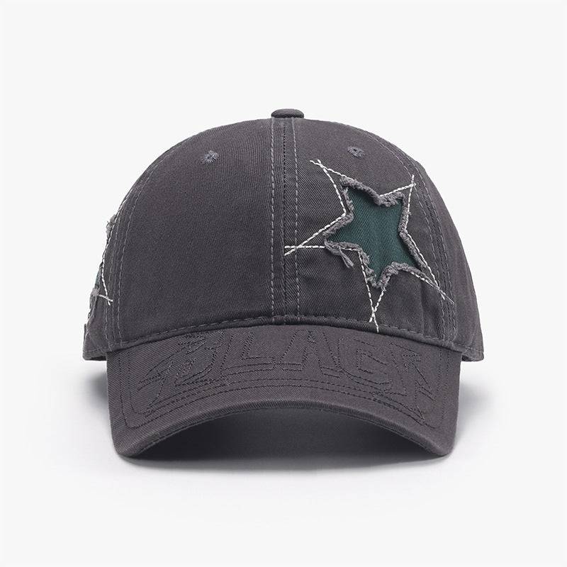 Adjustable Star Raw Hem Cap - Carri's Cache