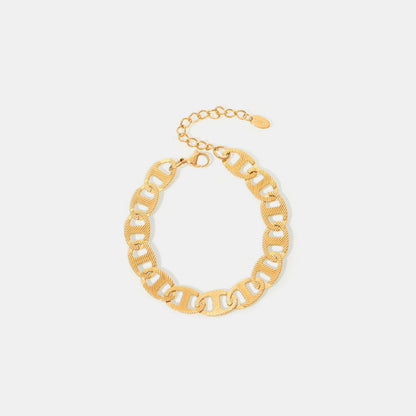 18K Gold-Plated Stainless Steel Chain Bracelet - Carri's Cache