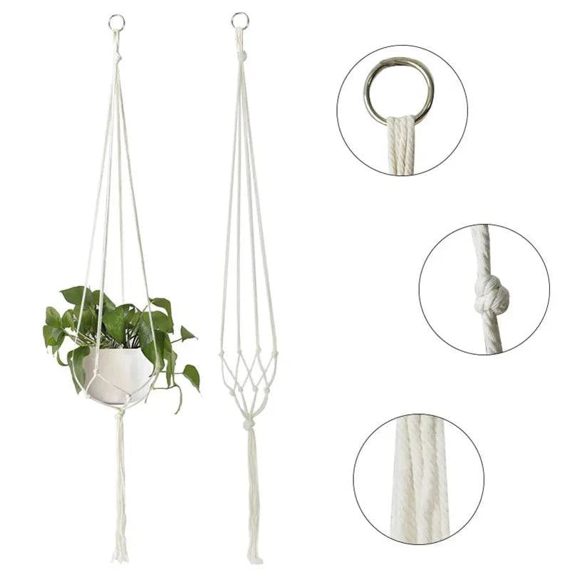 Macrame Plant Hanger Baskets - Carri's Cache