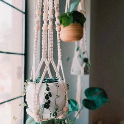 Macrame Plant Hanger Baskets - Carri's Cache